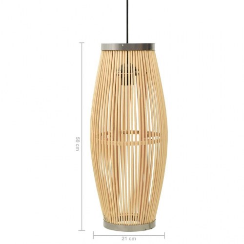 Pendellampe oval 40 W E27 21x50 cm piletræ