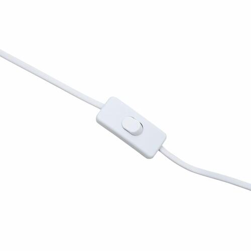 Gulvlampe E27 52 cm piletræ hvid