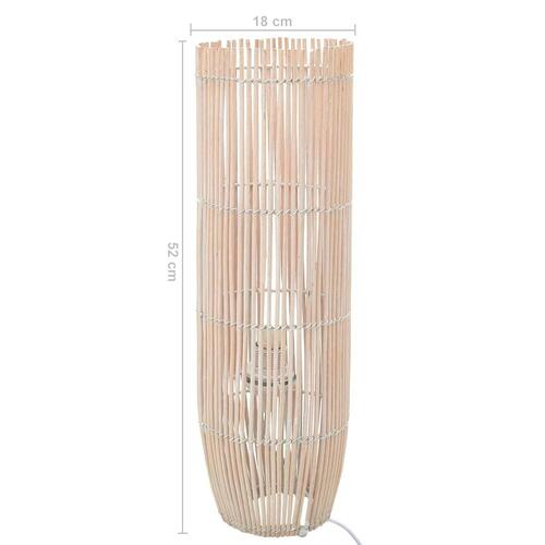 Gulvlampe E27 52 cm piletræ hvid