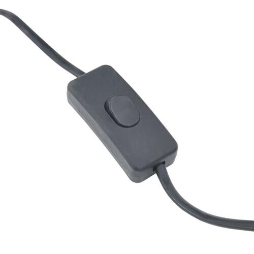 Gulvlampe E27 61 cm piletræ sort