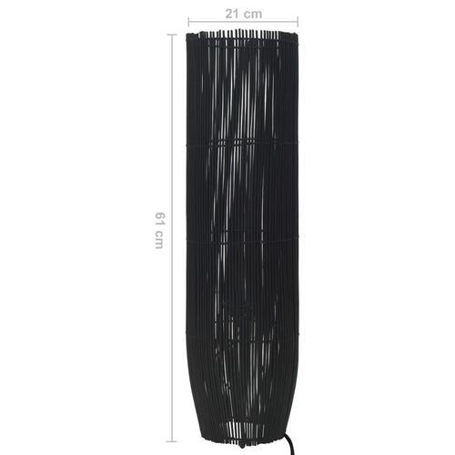 Gulvlampe E27 61 cm piletræ sort