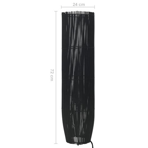 Gulvlampe E27 72 cm piletræ sort