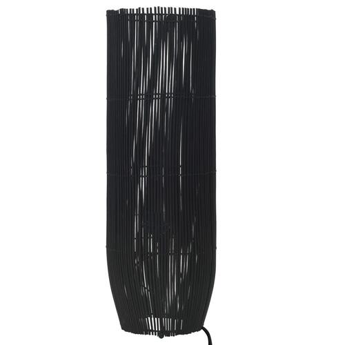 Gulvlampe E27 84 cm piletræ sort