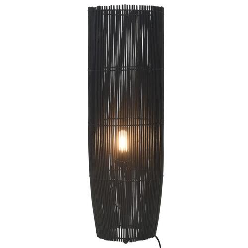 Gulvlampe E27 84 cm piletræ sort