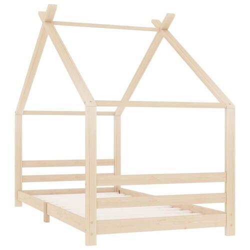 Sengestel til børneseng 90x200 cm massivt fyrretræ
