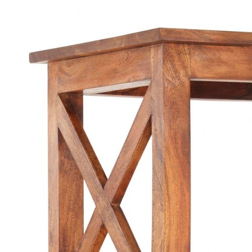 Bogreol i massivt akacietræ 100×30×180 cm - honningfinish