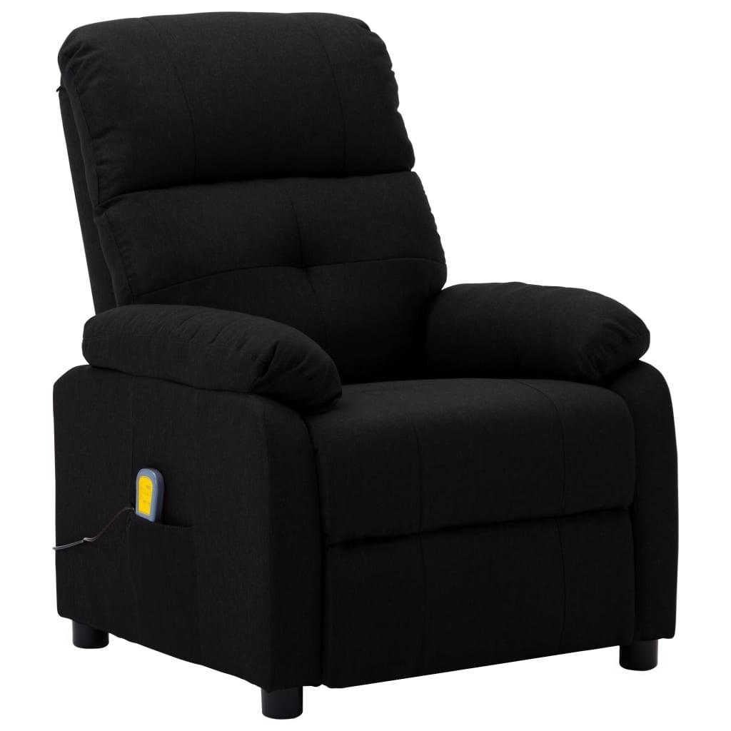 vidaXL massagestol stof sort