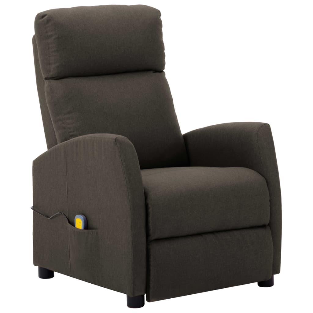 Massagestol stof gråbrun