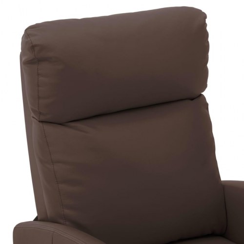 Massagestol kunstlæder brun