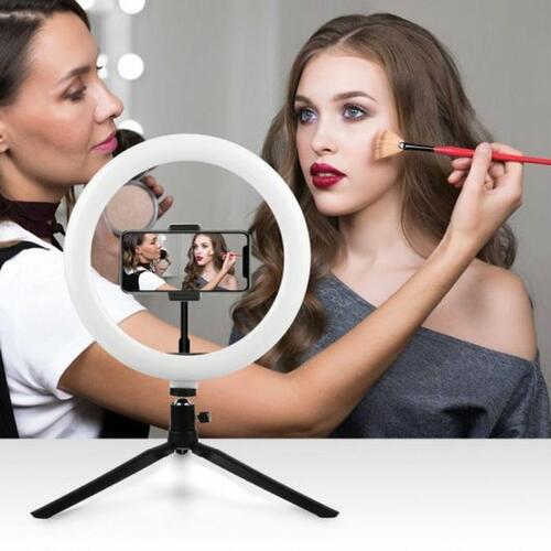 Selfie Ring Light med stativ og fjernbetjening