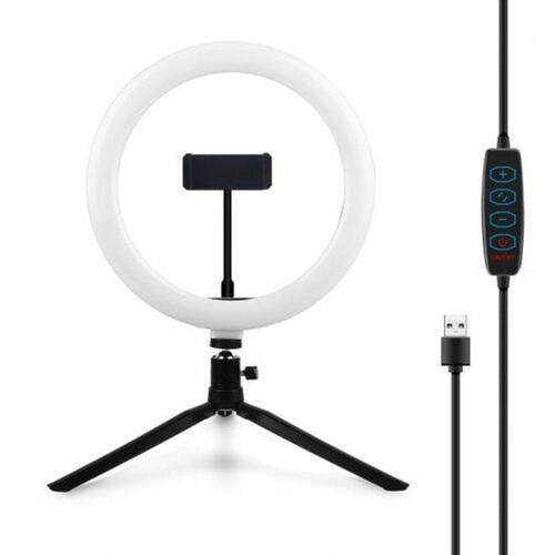 Selfie Ring Light med stativ og fjernbetjening