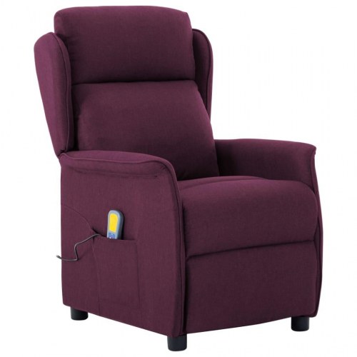 Massagestol stof lilla