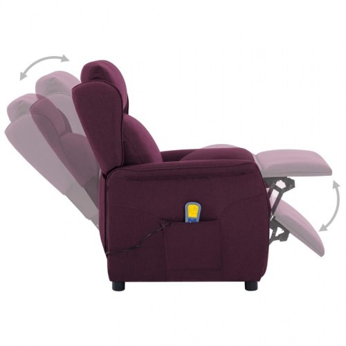 Massagestol stof lilla