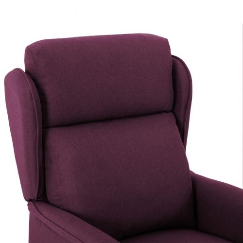 Massagestol stof lilla
