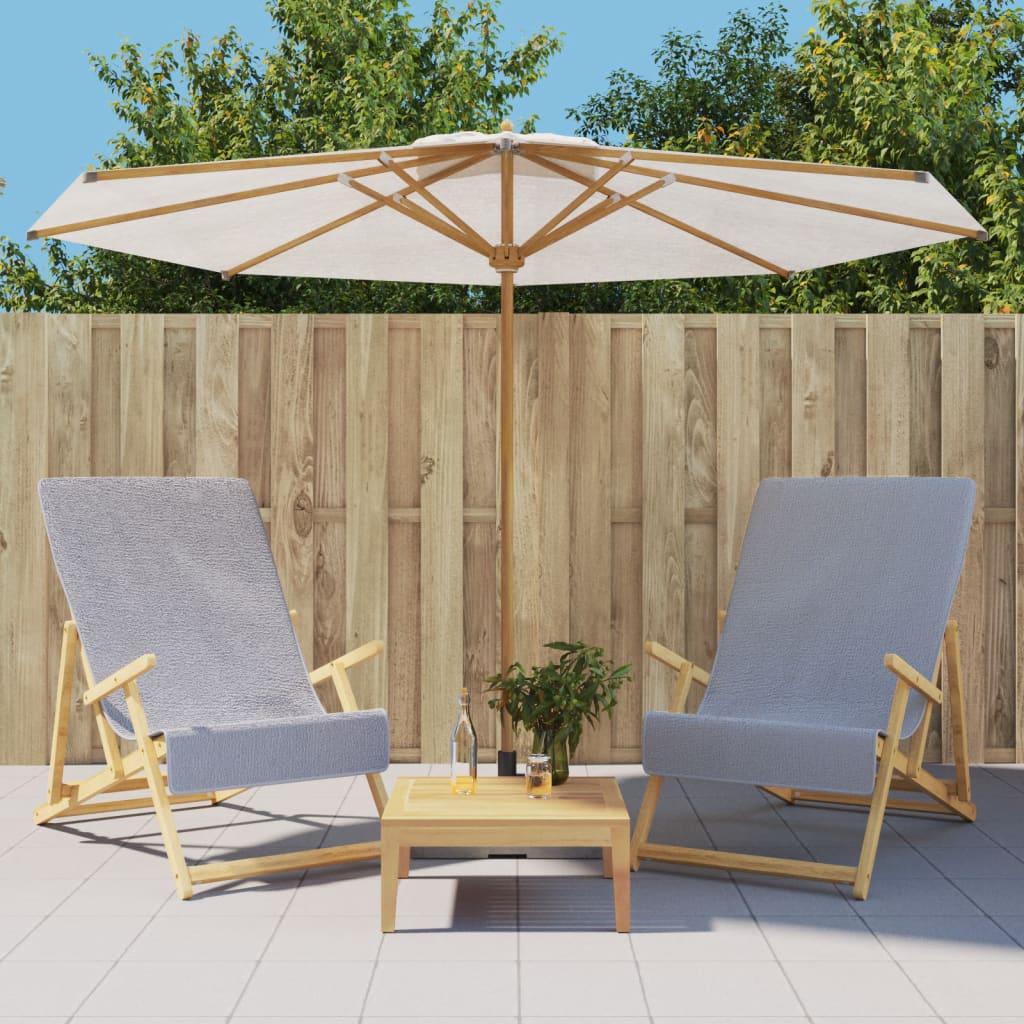 Strandhåndklæder 2 stk. 60x135 cm 400 GSM stof grå