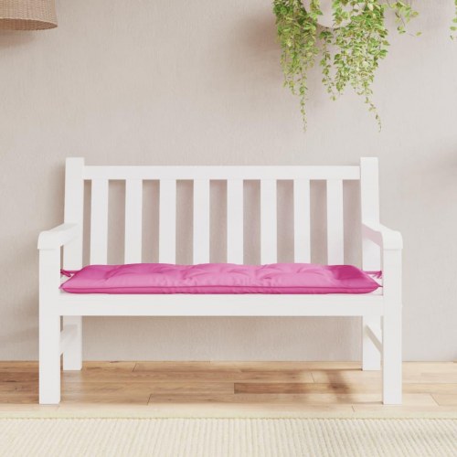 Hynde til havebænk 120×50×7 cm - stof, lyserød
