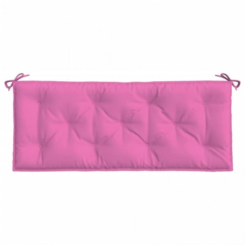 Hynde til havebænk 120×50×7 cm - stof, lyserød