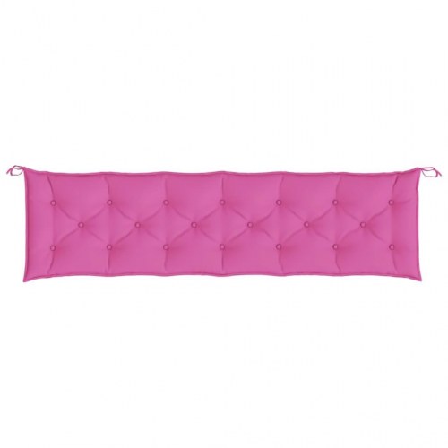 Hynde til havebænk 200×50×7 cm - stof, pink