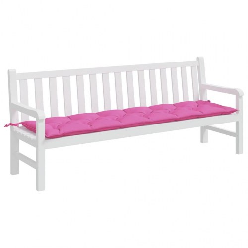 Hynde til havebænk 200×50×7 cm - stof, pink