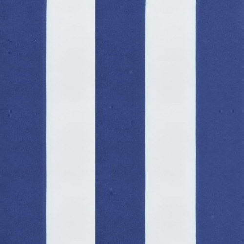 Hynder til havebænk, 2 stk - 100×50×7 cm, striber blå/hvid