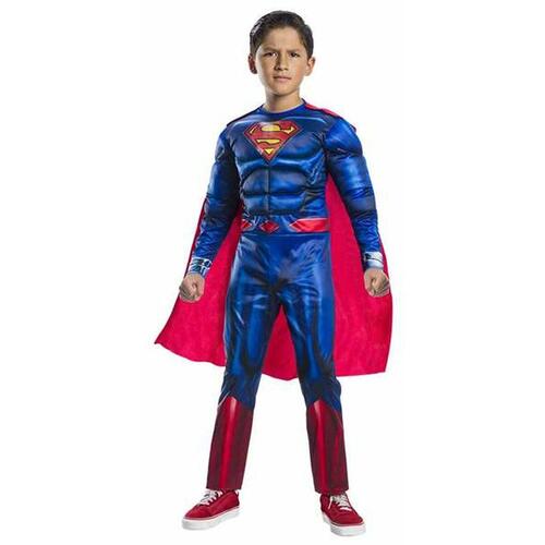 Kostume til børn Rubies Black Line Deluxe Superman Blå 3-4 år