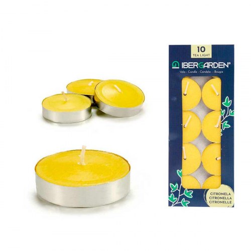 Duftlys te-lys Ibergarden citronella, gul - 24 enheder