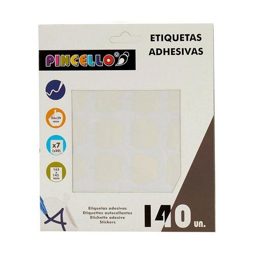 Selvklæbende etiketter Hvid 22 x 49 mm Æble (12 enheder)