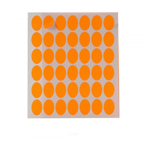 Etiketter selvklæbende - ovale, 17 × 24 mm, sæt med 12