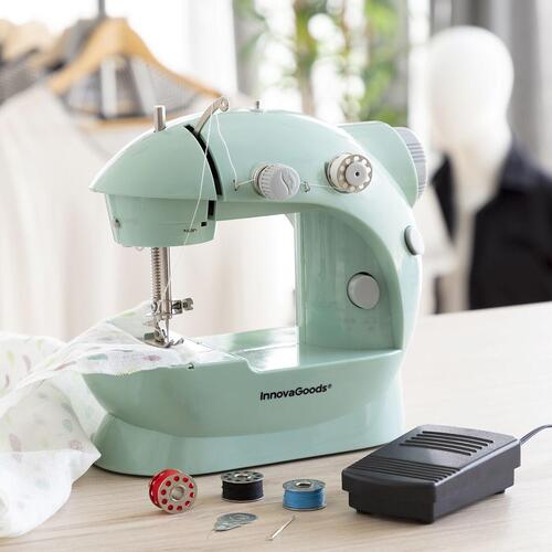 Mini bærbar symaskine med LED, Hybria Cutter og tilbehør Sewny Modelo Sewny (OUTLET B)