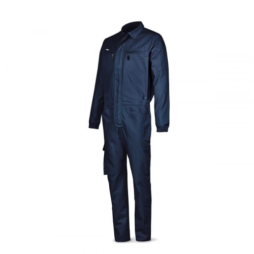 Jumpsuit The Safety Company - marineblå, 100% bomuld, str. 68