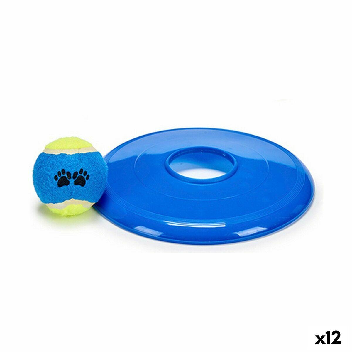 Se Sæt med legetøj til hunde Bold Frisbee Gummi polypropylen (12 enheder) hos Boligcenter.dk