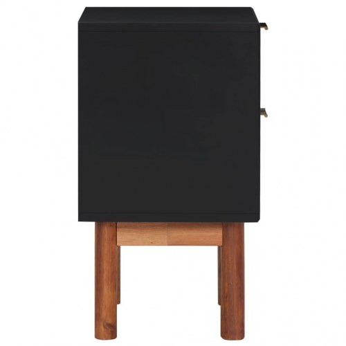 Natborde 2 stk. 40x30x53 cm massivt akacietræ og MDF