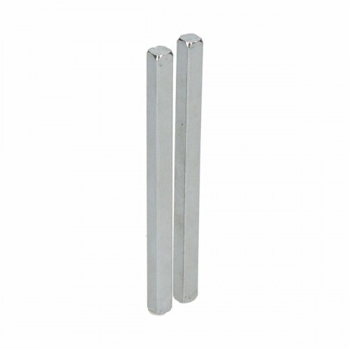 EDM Espagnolette-lås med firkantet stang, stål, 6 × 90 mm (2 stk)