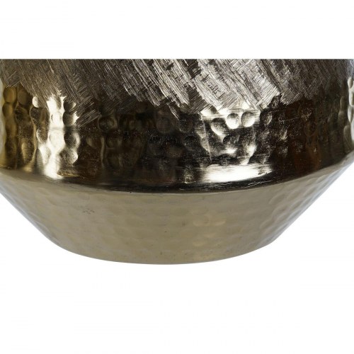Borddekoration - gylden/sølvfarvet aluminium, 19 x 19 x 20 cm (sæt af 2)