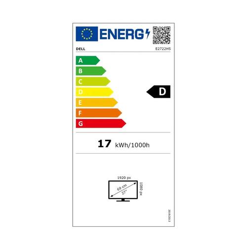Skærm Dell E2722H Sort Full HD 27" LED IPS LCD