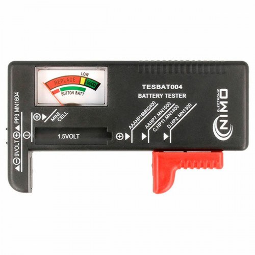 NIMO TESBAT004 batteritester - 1,5 V og 9 V