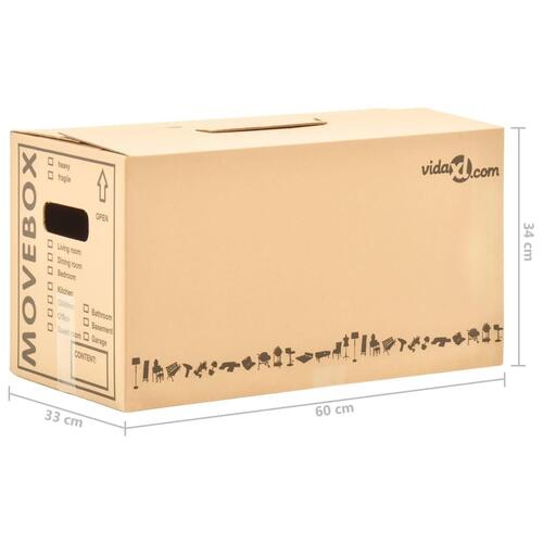 Flyttekasser 20 stk. XXL 60x33x34 cm pap