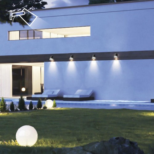 KSIX SmartLED LED spotlight - 4 stk., sort, 3000 K, IP65
