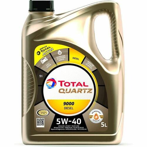 Motorolie til bil Total QUARTZ 9000 5 L Diesel 5W40