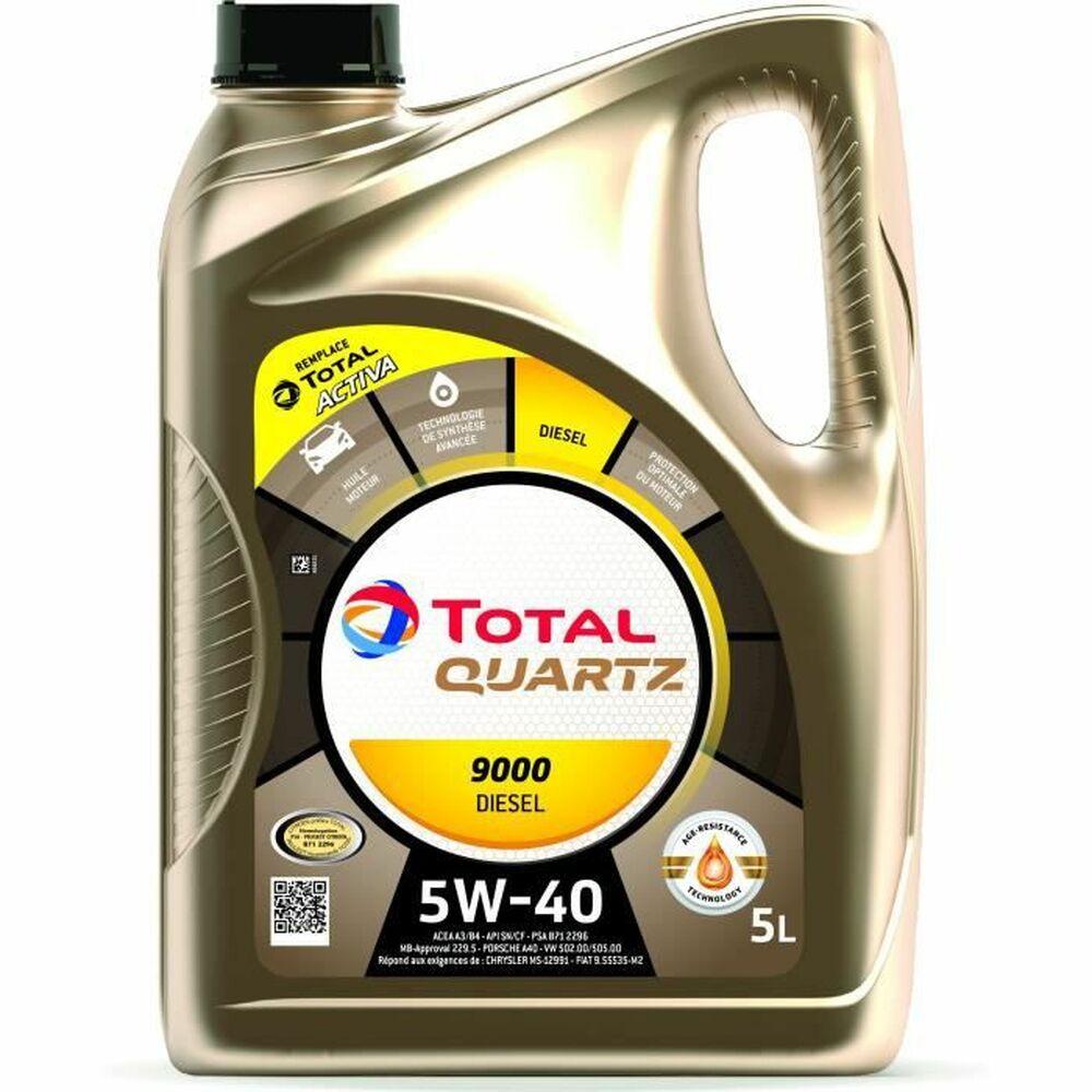 Motorolie til bil Total QUARTZ 9000 5 L Diesel 5W40