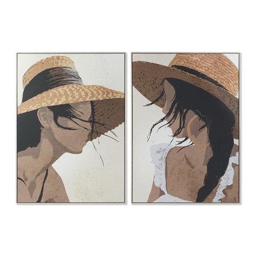 Maleri 104 x 4,5 x 143,5 cm Hat Moderne (2 enheder)