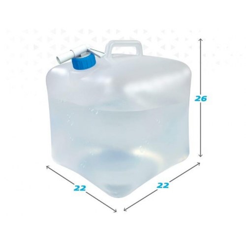 Aktive vandbeholder i polyetylen 10 L - foldbar, 22 × 26 × 22 cm (12 stk.)