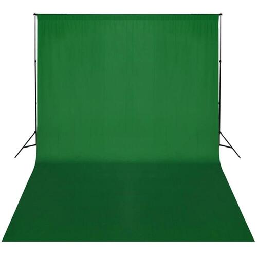 Stativsystem til fotobaggrund 300 x 300 cm grøn