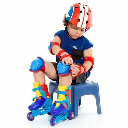 Cykel- og rulleskøjtebeskyttelse Moltó - Blå, 6 dele, str. M