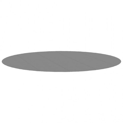 Poolunderlag Ø550 cm i polyester-geotekstil - lysegrå