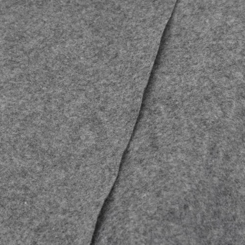Poolunderlag Ø428 cm i polyester-geotekstil - lysegrå