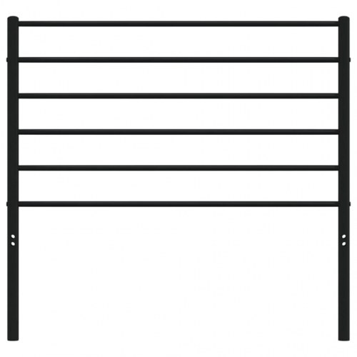 Sengegavl i metal 107 cm - sort