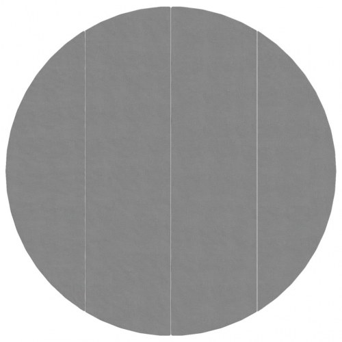 Poolunderlag Ø500 cm i polyester-geotekstil - lysegrå
