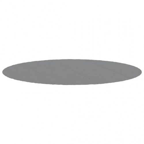 Poolunderlag Ø500 cm i polyester-geotekstil - lysegrå