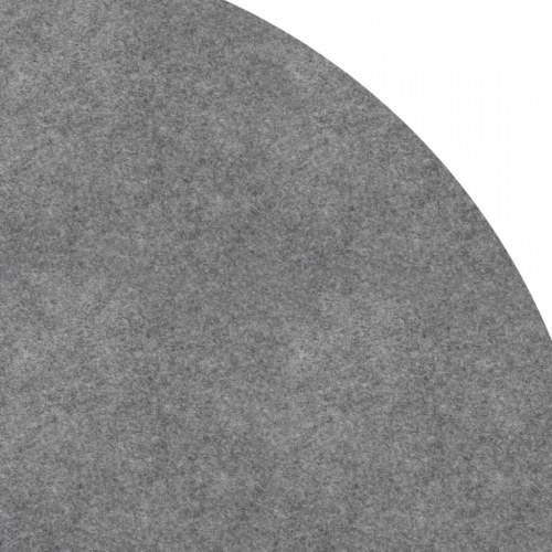 Poolunderlag Ø396 cm i polyester-geotekstil - lysegrå